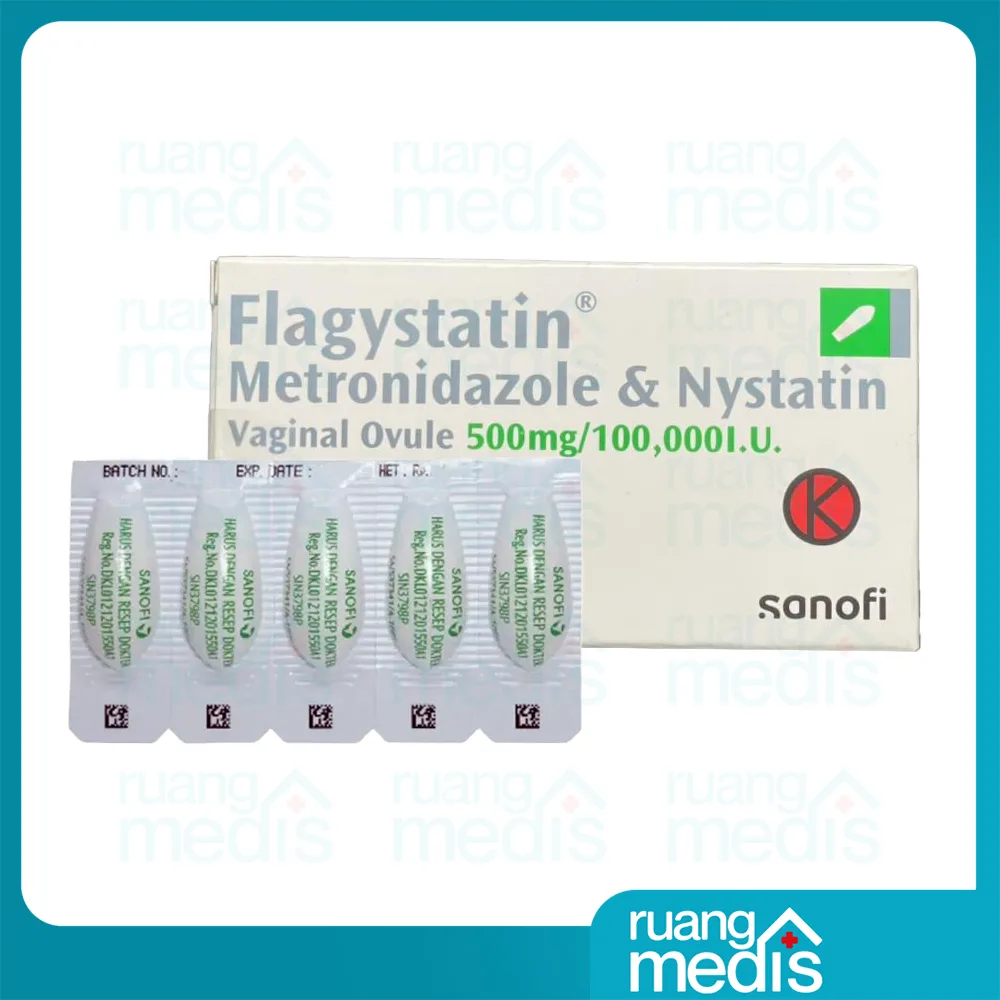 FLAGYSTATIN Aventis OVULA 500 MG
