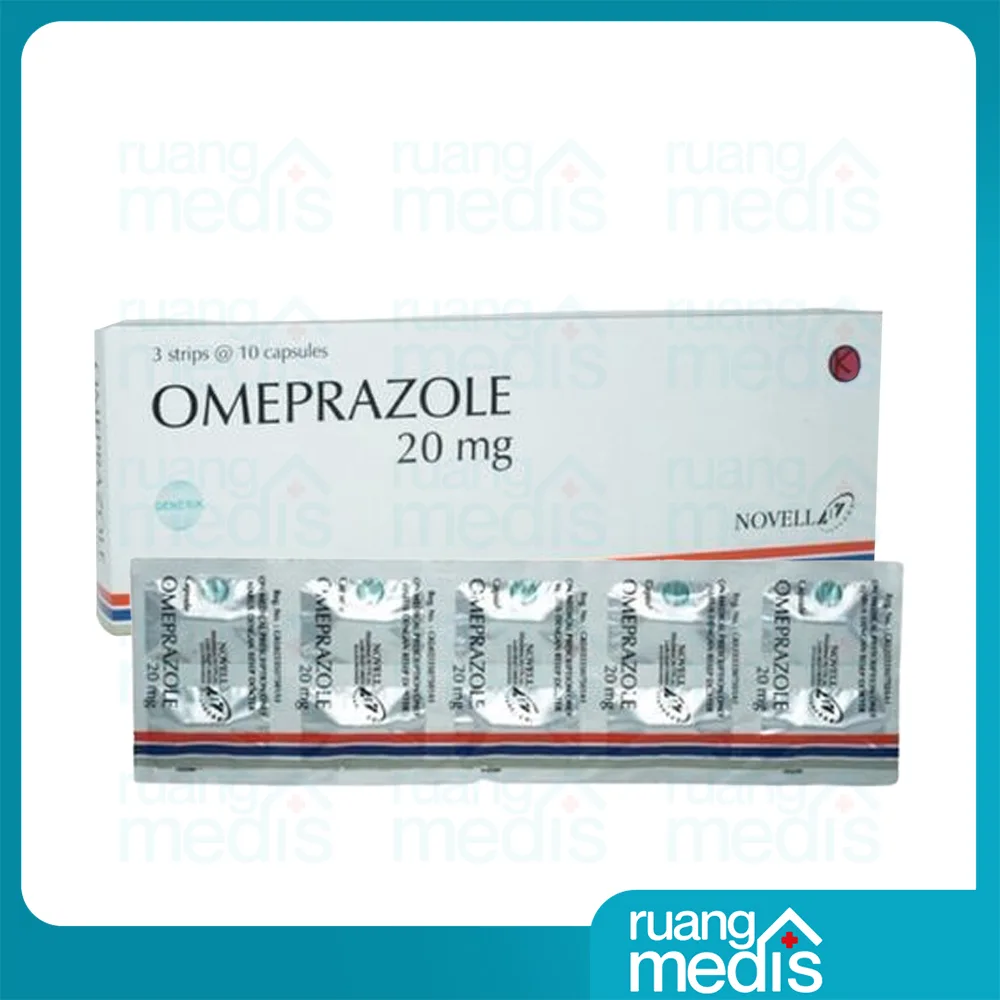 OMEPRAZOLE 20 MG NOVELL KAPS