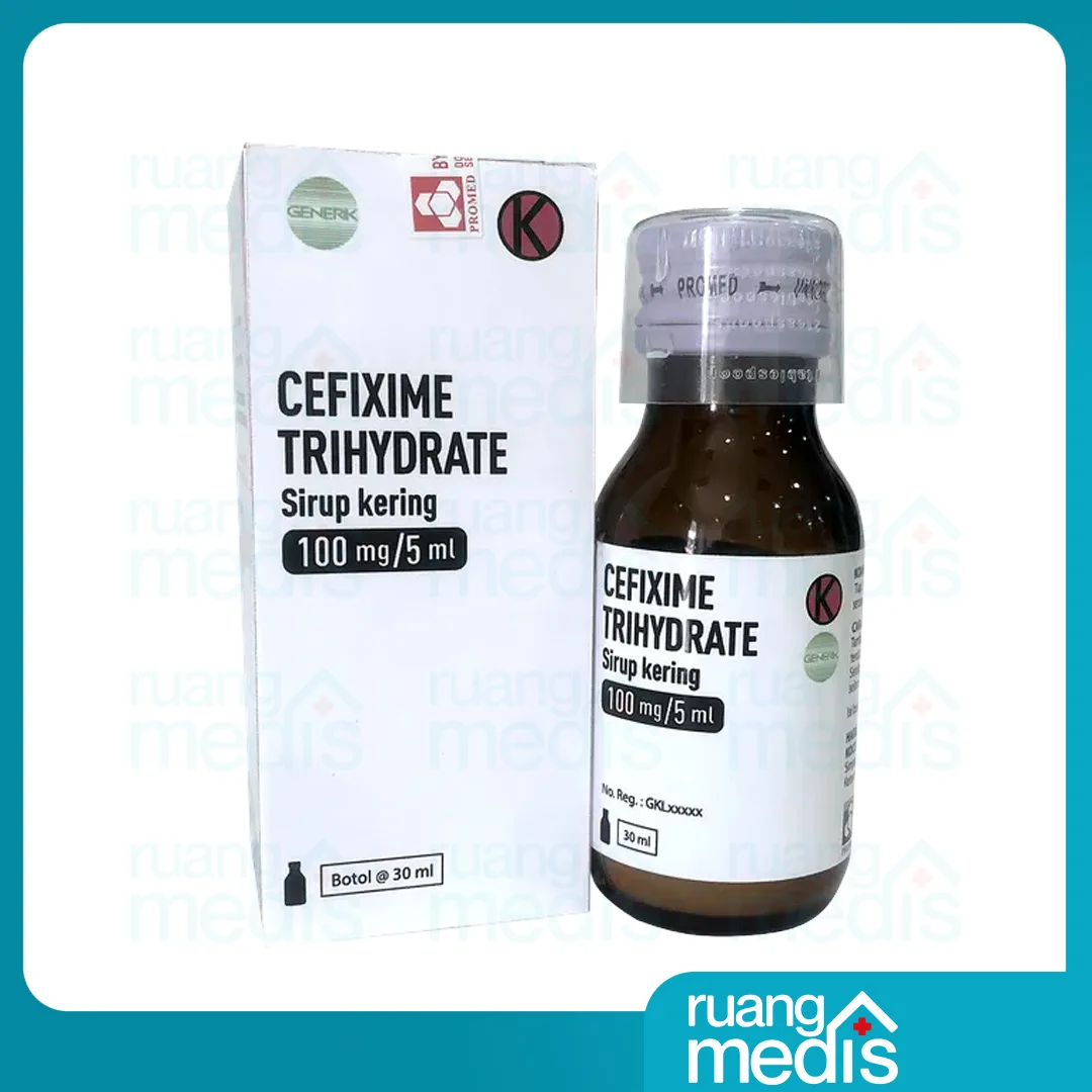 CEFIXIME SYR 100 MG/5 ML @ 30 ML HXP