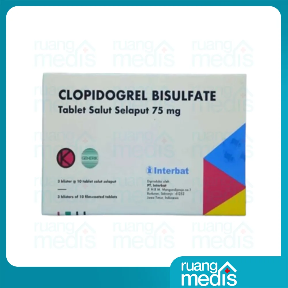 Foto CLOPIDOGREL Interbat 75 MG 2